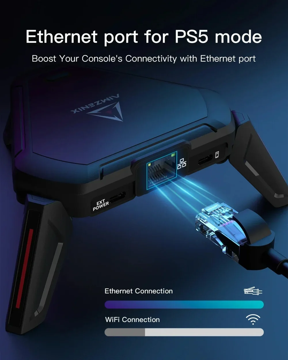 AIMZENIX AX600 MONSTER Pro Keyboard & Mouse Adapter for PS5/PS4/Xbox Series X|S/Xbox One/Switch - Supports 3.5mm Headset & Mobil - Image 5