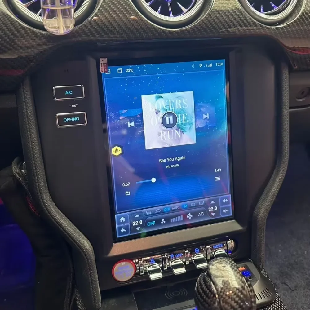 Android For Ford Mustang 2015 2016 2017 2018 2019 2020 Car Radio Automotive Multimedia Carplay Auto Bluetooth GPS Navigation - Image 3