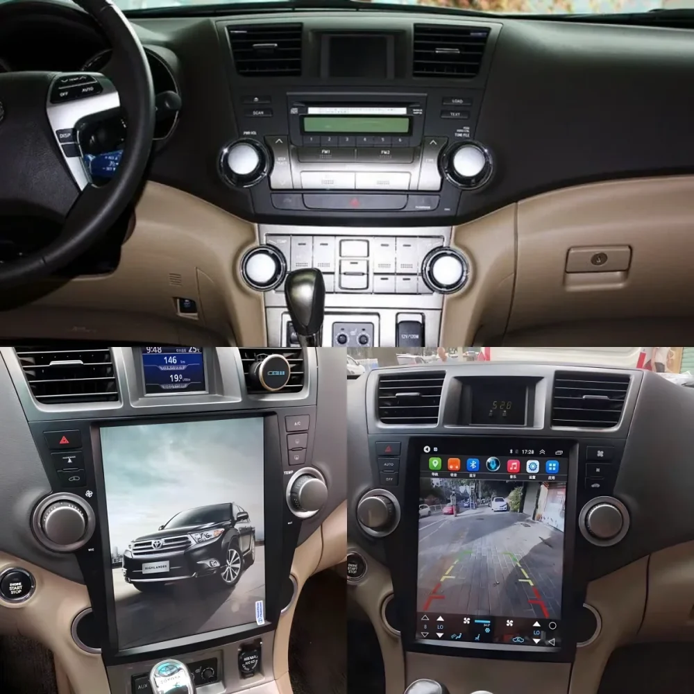 Car GPS Navigation Android For Car For Toyota Highlander 2007-2013 wifi Car Player Radio Tape Recorder Head Unit LCD - Image 2