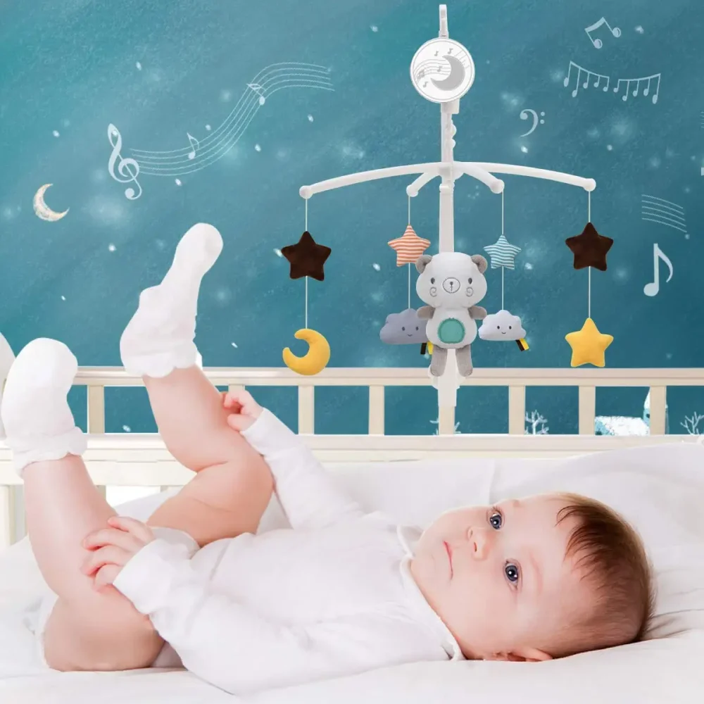 Baby Crib Mobiles Rattles Music Educational Toys Bed Bell Carousel for Cots Infant Baby Toys 0-12 Months for Newborns Gifts - Image 6