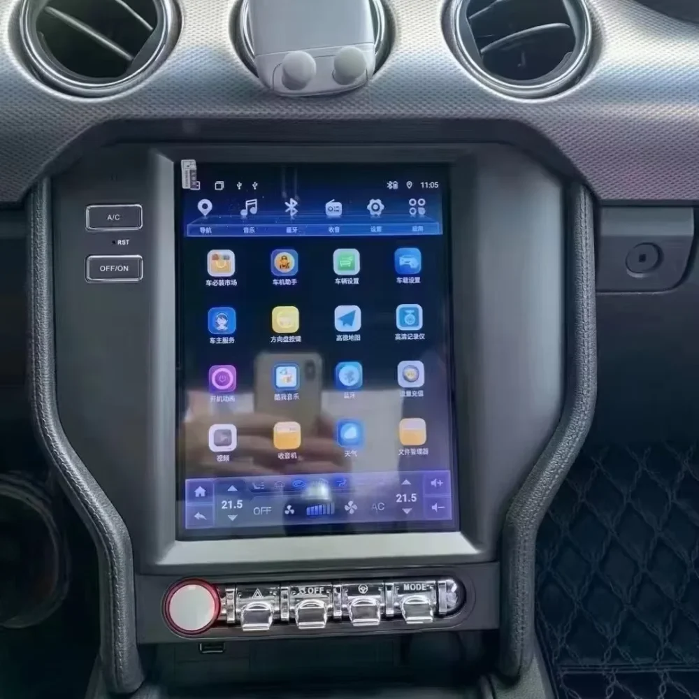 Android For Ford Mustang 2015 2016 2017 2018 2019 2020 Car Radio Automotive Multimedia Carplay Auto Bluetooth GPS Navigation - Image 2