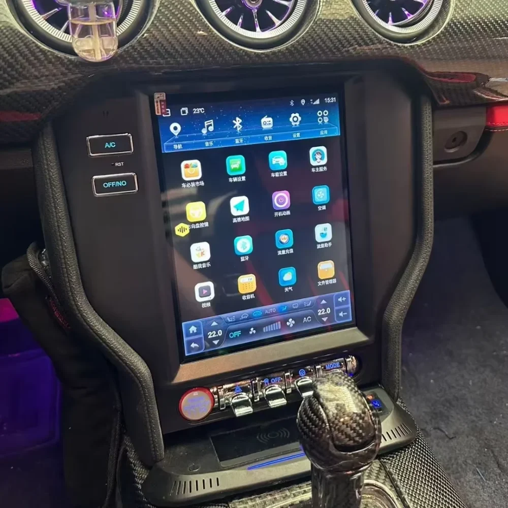 Android For Ford Mustang 2015 2016 2017 2018 2019 2020 Car Radio Automotive Multimedia Carplay Auto Bluetooth GPS Navigation - Image 4