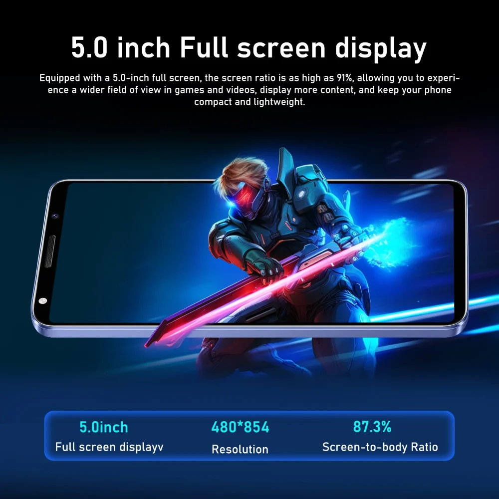 FUFFI-I16 Plus,Smartphone Android,5.0 inch,3+32GB ROM,Dual SIM,3500mAh,Mobile phones,Dual SIM,Google Play Store,Cellphones - Image 4