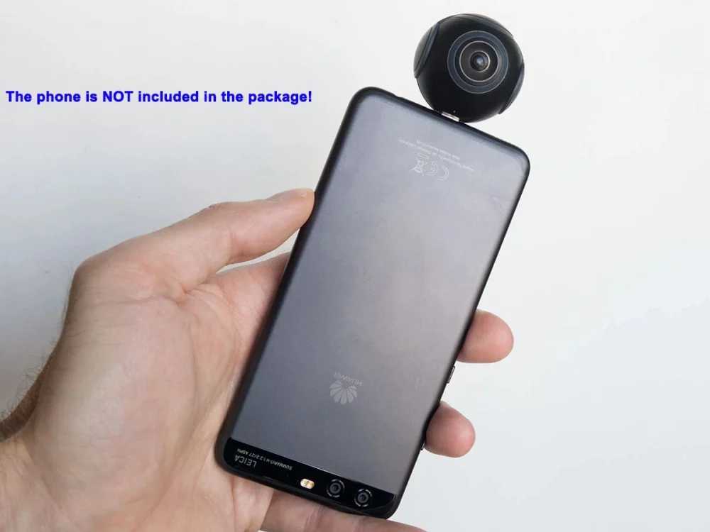 Insta360 Air Action Camera - Mini 360 Panoramic Camera Plug and Play for Android Phone PC 360 Webcam 360 Live 2K Video 3K Photo - Image 4
