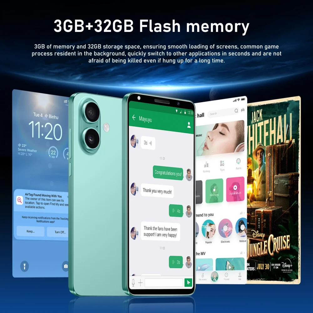 FUFFI-I16 Plus,Smartphone Android,5.0 inch,3+32GB ROM,Dual SIM,3500mAh,Mobile phones,Dual SIM,Google Play Store,Cellphones - Image 5