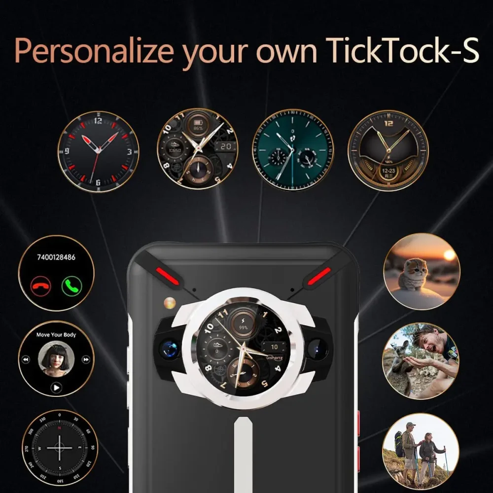 Unihertz Ticktock S Rugged 5G Smartphone 8GB 256GB Cell Phone 5200mAh Mobile Phone 64MP Camera 30W 6.53" Screen Dimensity 700 - Image 2