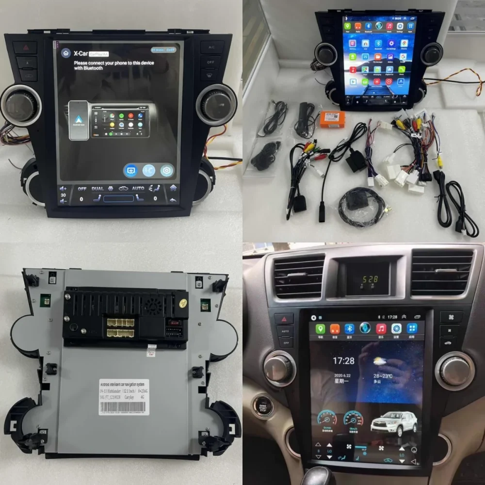 Car GPS Navigation Android For Car For Toyota Highlander 2007-2013 wifi Car Player Radio Tape Recorder Head Unit LCD - Image 6