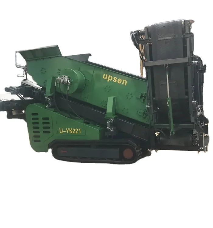 Upsen Recycling Mobile Vibrating Screener Price Crawler Portable Screener