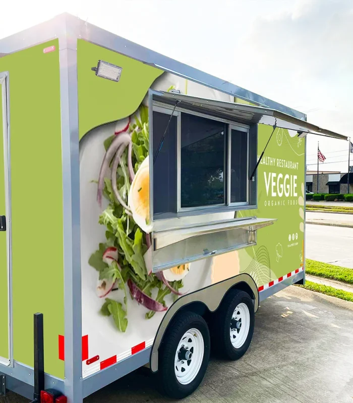 Hot Sales 2024 Over Sized Food Trailers Fully Equipped Airstream Mobile Food Trailer Food Truck